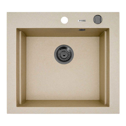 Chiuveta granit Pyramis SIROS 57x51,5 1B Gun Metal - EpicHome.ro