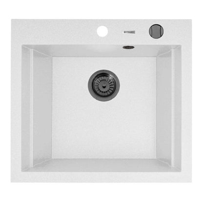 Chiuveta granit Pyramis SIROS 57x51,5 1B Gun Metal - EpicHome.ro