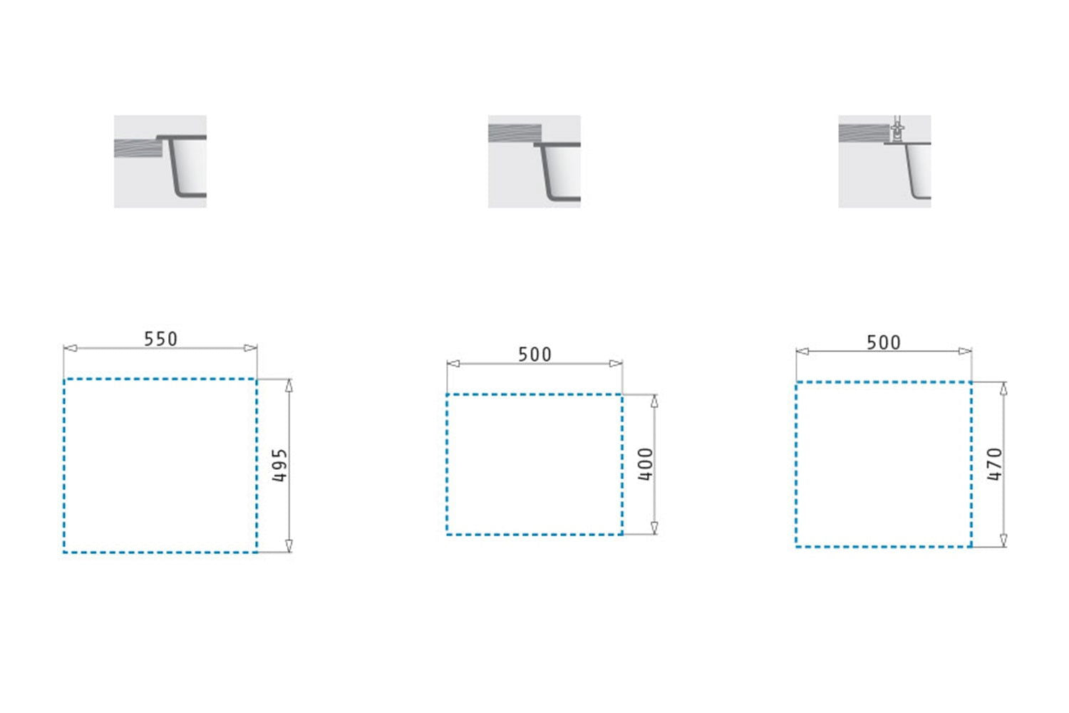 Chiuveta granit Pyramis SIROS 57x51,5 1B Gun Metal - EpicHome.ro