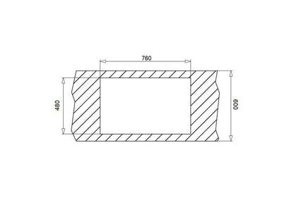 Chiuveta granit Pyramis SPARTA 78x50 2B - EpicHome.ro