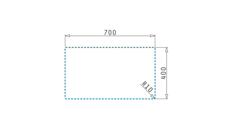 Chiuveta granit Pyramis TETRAGON 70x40 1B - EpicHome.ro