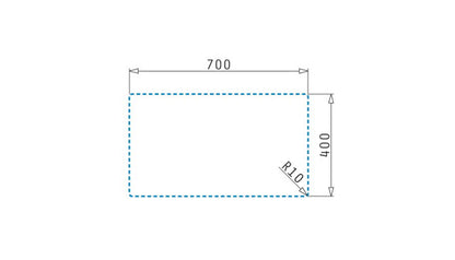 Chiuveta granit Pyramis TETRAGON 70x40 1B - EpicHome.ro