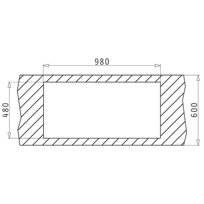 Chiuveta inox Pyramis ALEA 100x50cm - EpicHome.ro