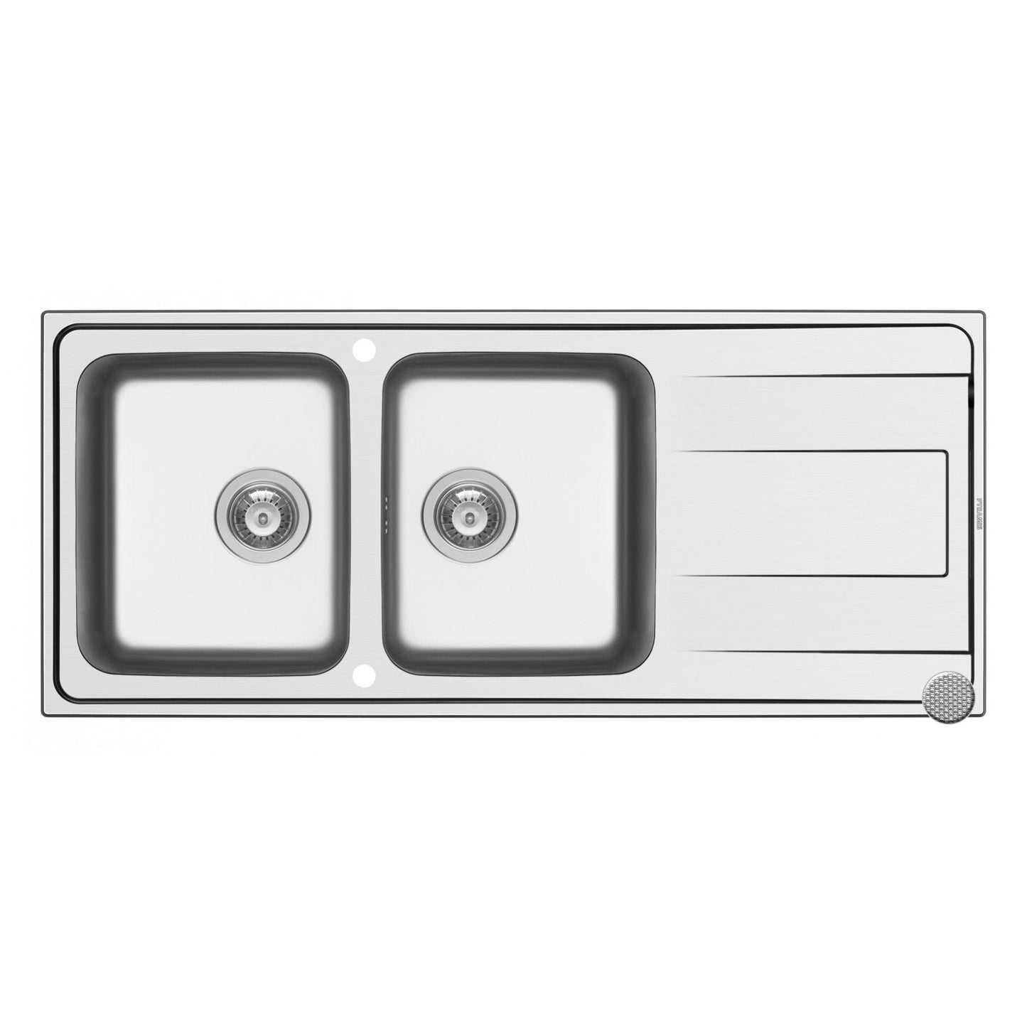 Chiuveta inox Pyramis ALEA 116x50 2B 1D - EpicHome.ro