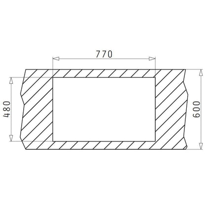 Chiuveta inox Pyramis ALEA 79x50 1B 1D - EpicHome.ro