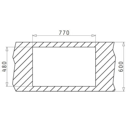 Chiuveta inox Pyramis ALEA 79x50 2B - EpicHome.ro