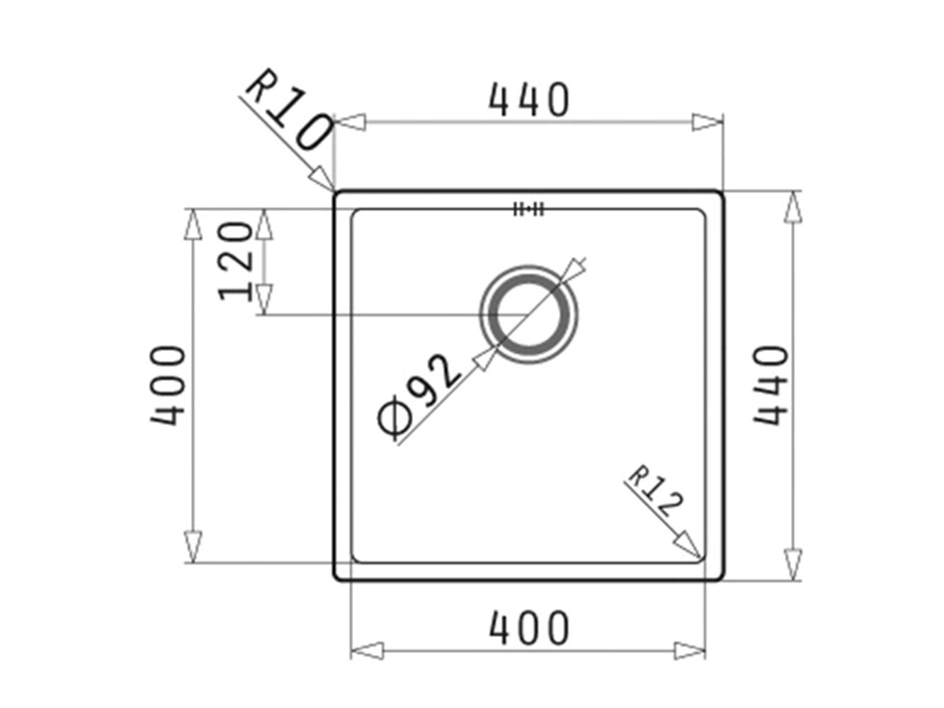 Chiuveta inox Pyramis ASTRIS COLORA 40x40 1B - EpicHome.ro