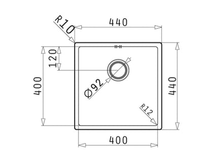 Chiuveta inox Pyramis ASTRIS COLORA 40x40 1B - EpicHome.ro
