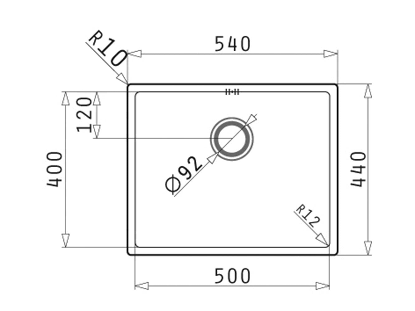 Chiuveta inox Pyramis ASTRIS COLORA 50x40 1B - EpicHome.ro