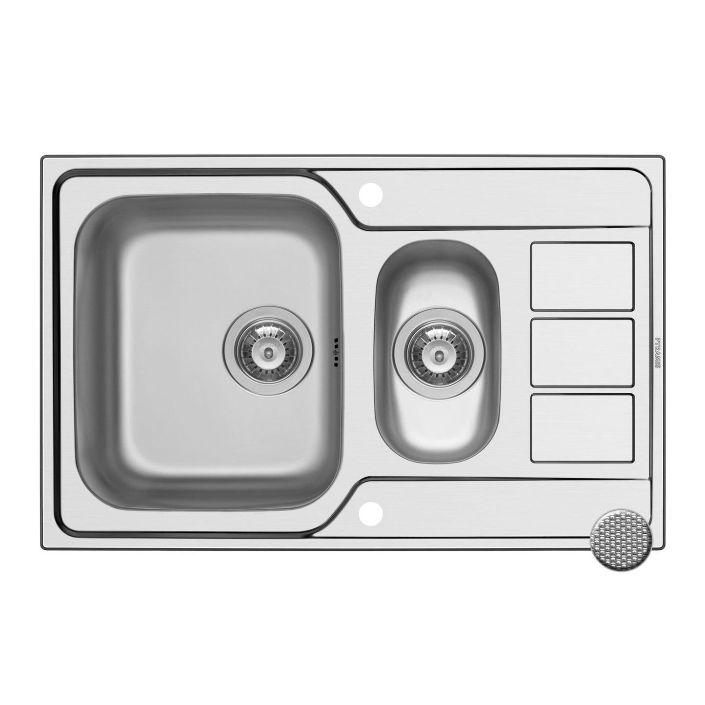 Chiuveta inox Pyramis ATHENA EXTRA 79x50cm - EpicHome.ro