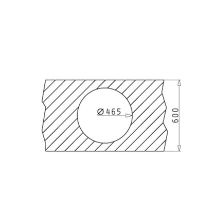 Chiuveta inox Pyramis KIBA Ø48,5 1B - EpicHome.ro