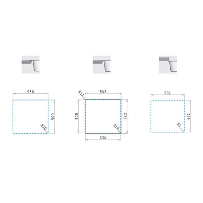 Chiuveta inox Pyramis KRYPTO 54x51 1B - EpicHome.ro