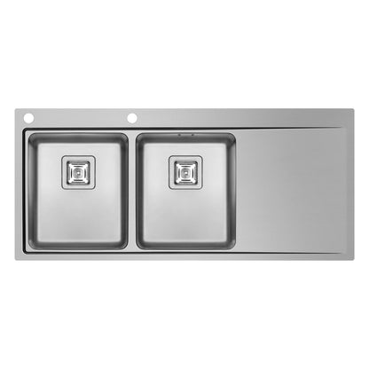 Chiuveta inox Pyramis OLYNTHOS 116x52 2B 1D - EpicHome.ro