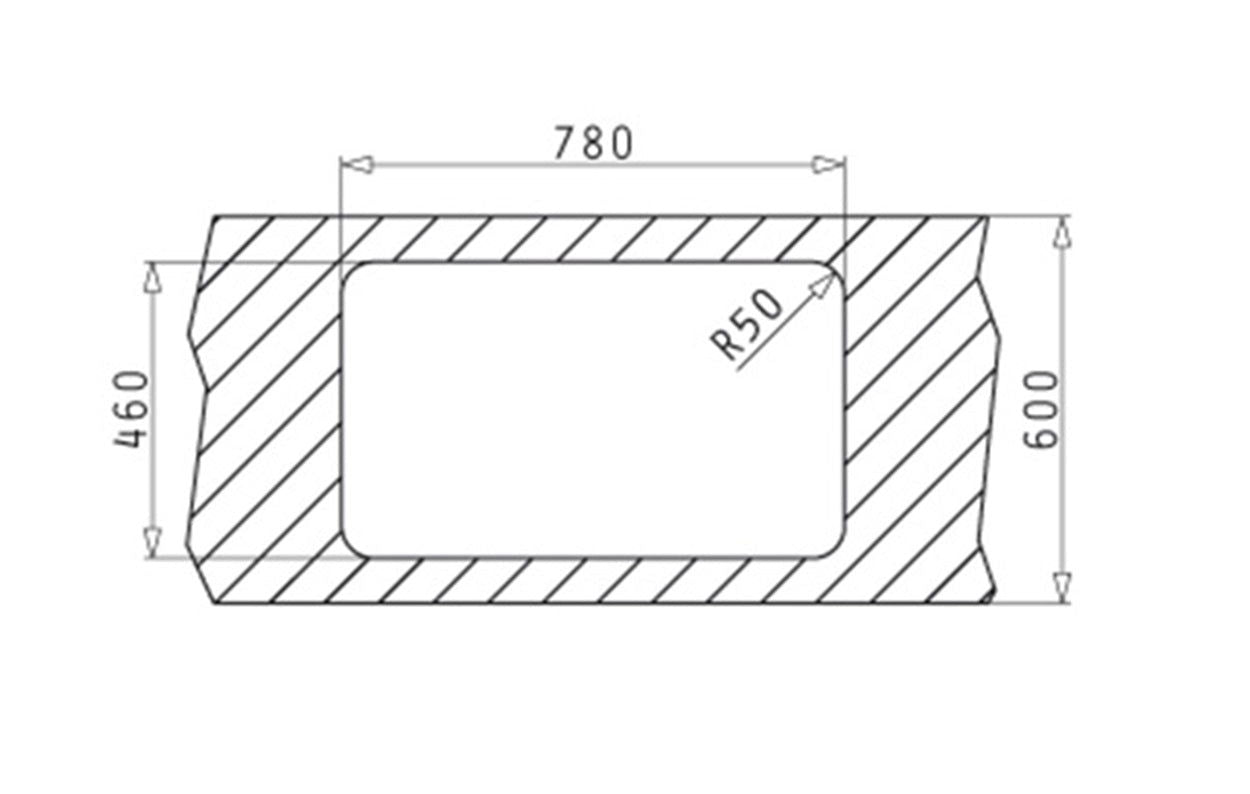 Chiuveta inox Pyramis SPACE MINI 80x48 1B 1D - EpicHome.ro