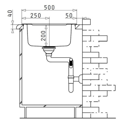 Chiuveta inox Pyramis ZEDA EXTRA 100x50 1B 1D - EpicHome.ro