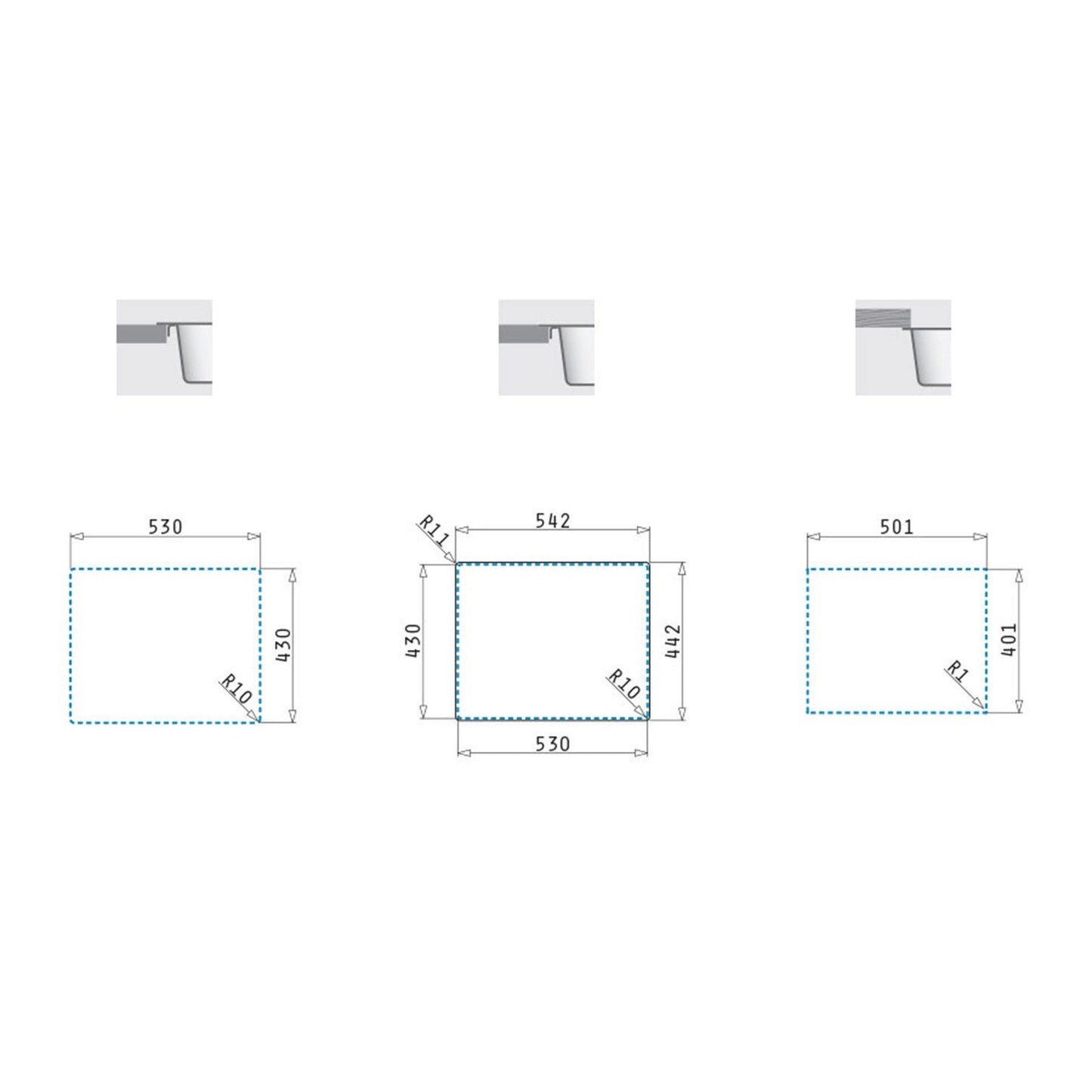 Chiuveta inox Pyramis ZEUS 54x44 1B - EpicHome.ro