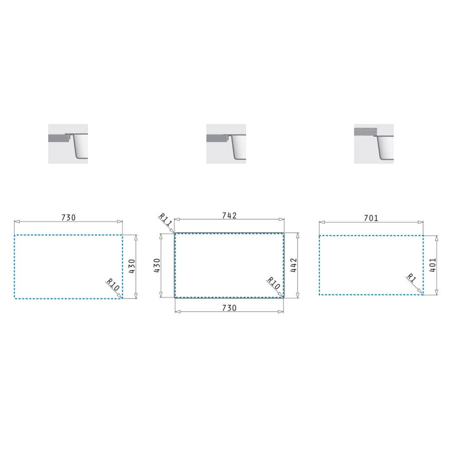 Chiuveta inox Pyramis ZEUS 74x44 1B - EpicHome.ro