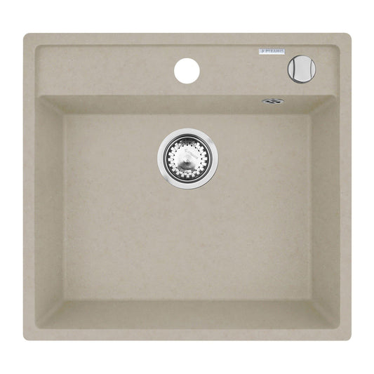 Chiuveta patrata din granit Pyramis CAMEA 53x50cm - EpicHome.ro