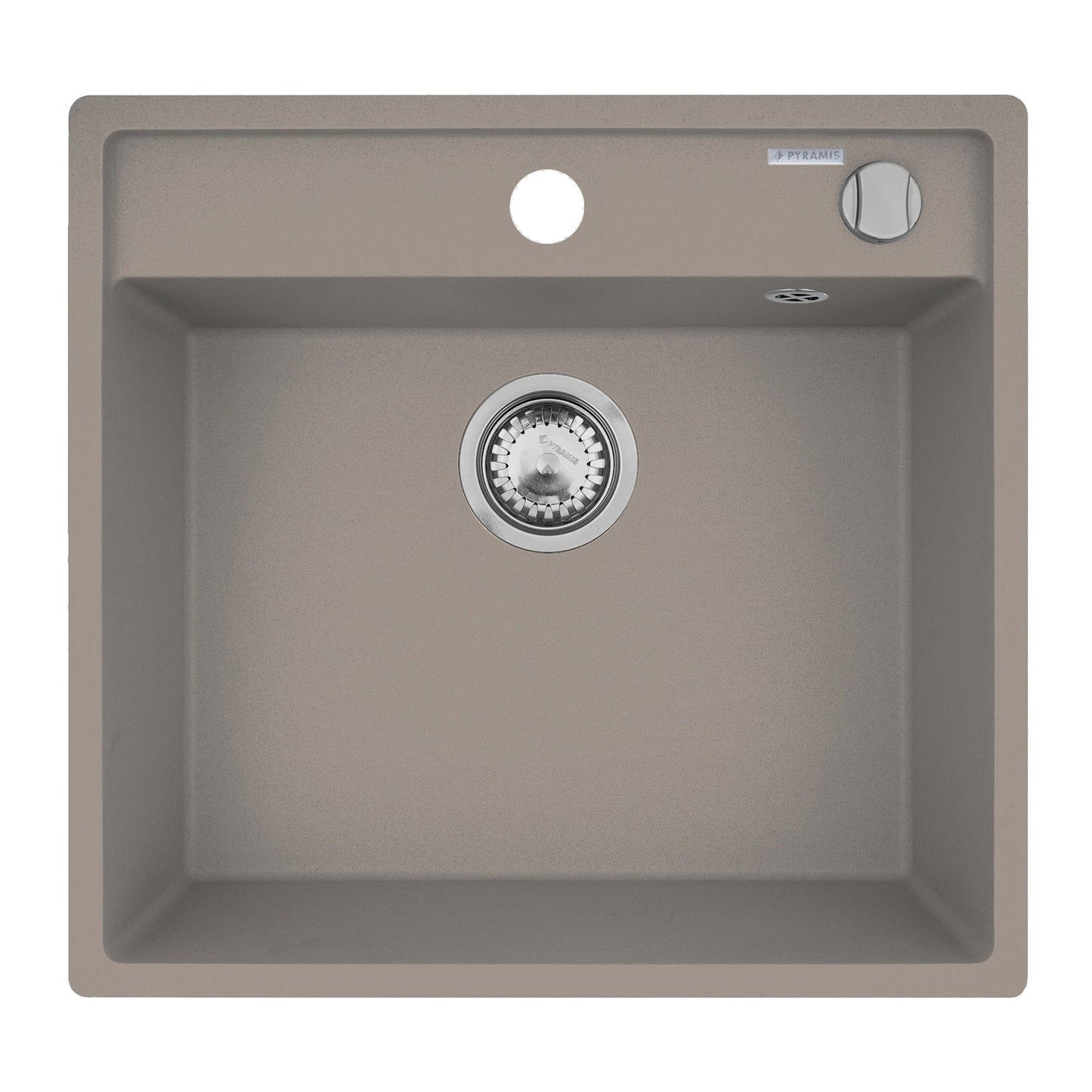 Chiuveta patrata din granit Pyramis CAMEA 53x50cm - EpicHome.ro