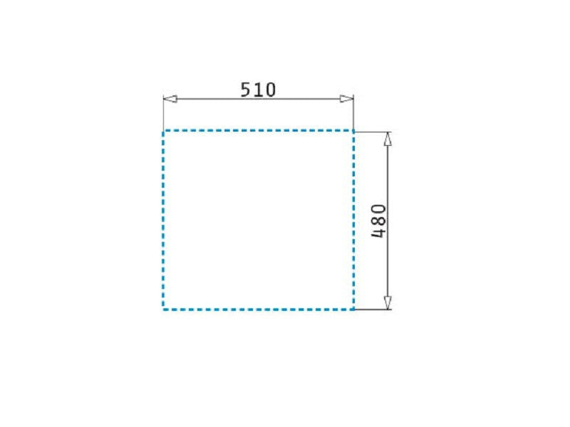 Chiuveta patrata din granit Pyramis CAMEA 53x50cm - EpicHome.ro