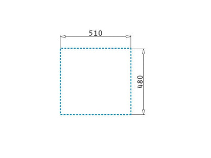 Chiuveta patrata din granit Pyramis CAMEA 53x50cm - EpicHome.ro