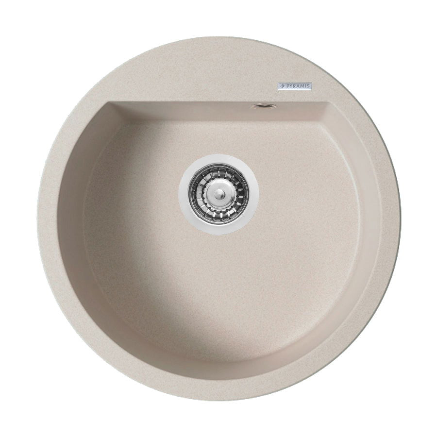 Chiuveta rotunda din granit Pyramis ALAZIA 51cm - EpicHome.ro