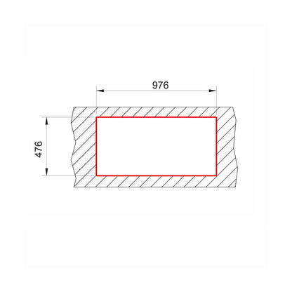 Chiuveta soft compozit Pyramis LEVEL 100x50cm cuva stanga - EpicHome.ro