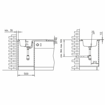 Chiuveta soft compozit Pyramis MAGNIFICA 79x50cm cuva stanga - EpicHome