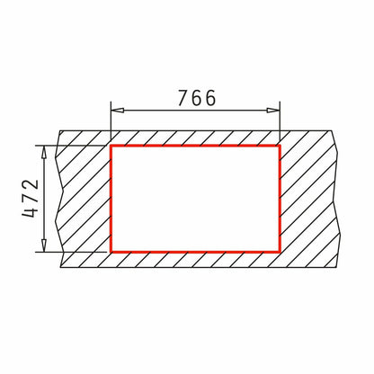 Chiuveta soft compozit Pyramis MAGNIFICA 79x50cm cuva stanga - EpicHome