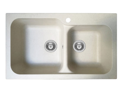 Chiuveta soft compozit Pyramis TWIN Durothek 83x50cm - EpicHome.ro