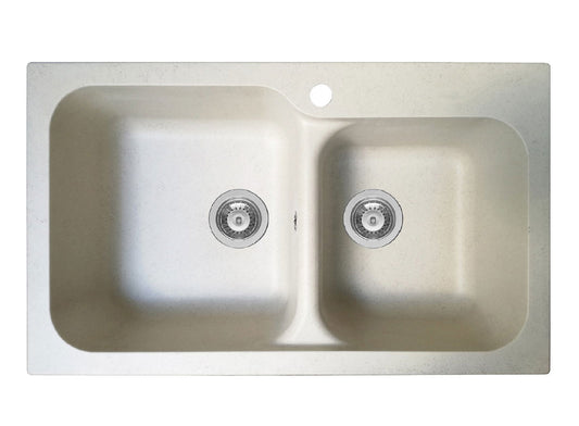 Chiuveta soft compozit Pyramis TWIN Durothek 83x50cm - EpicHome.ro