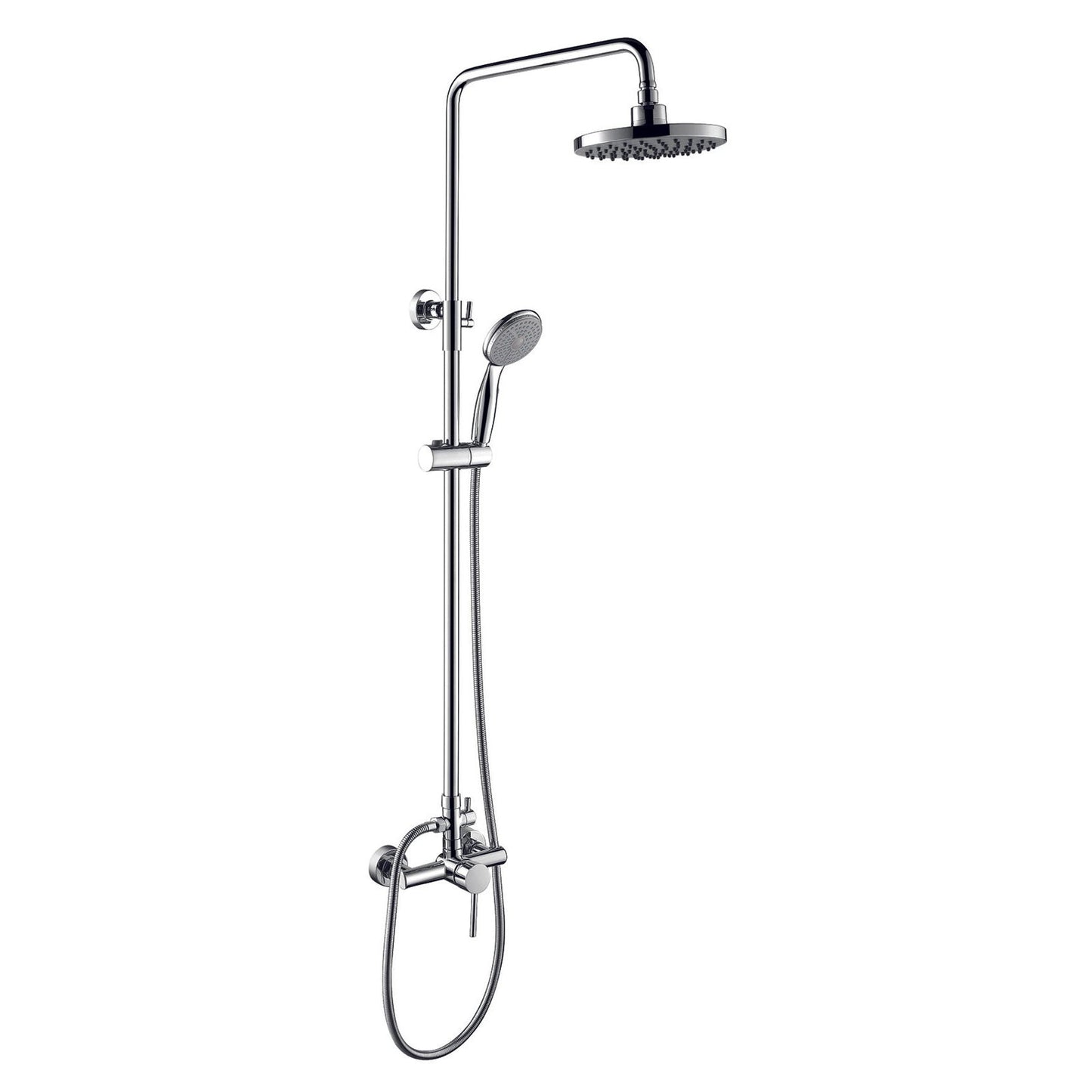 Coloana de dus Pyramis ROTA PLUS, canula rotunda, para de dus cu sistem anticalcar, finisaj cromat - EpicHome.ro