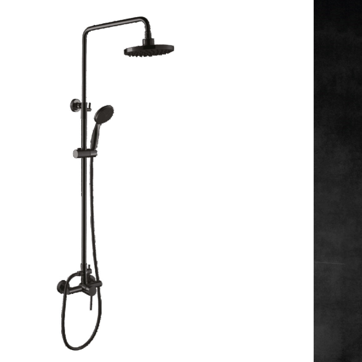 Coloana de dus Pyramis ROTA , canula rotunda, para de dus cu sistem anticalcar, mecanism cu discuri ceramice - EpicHome