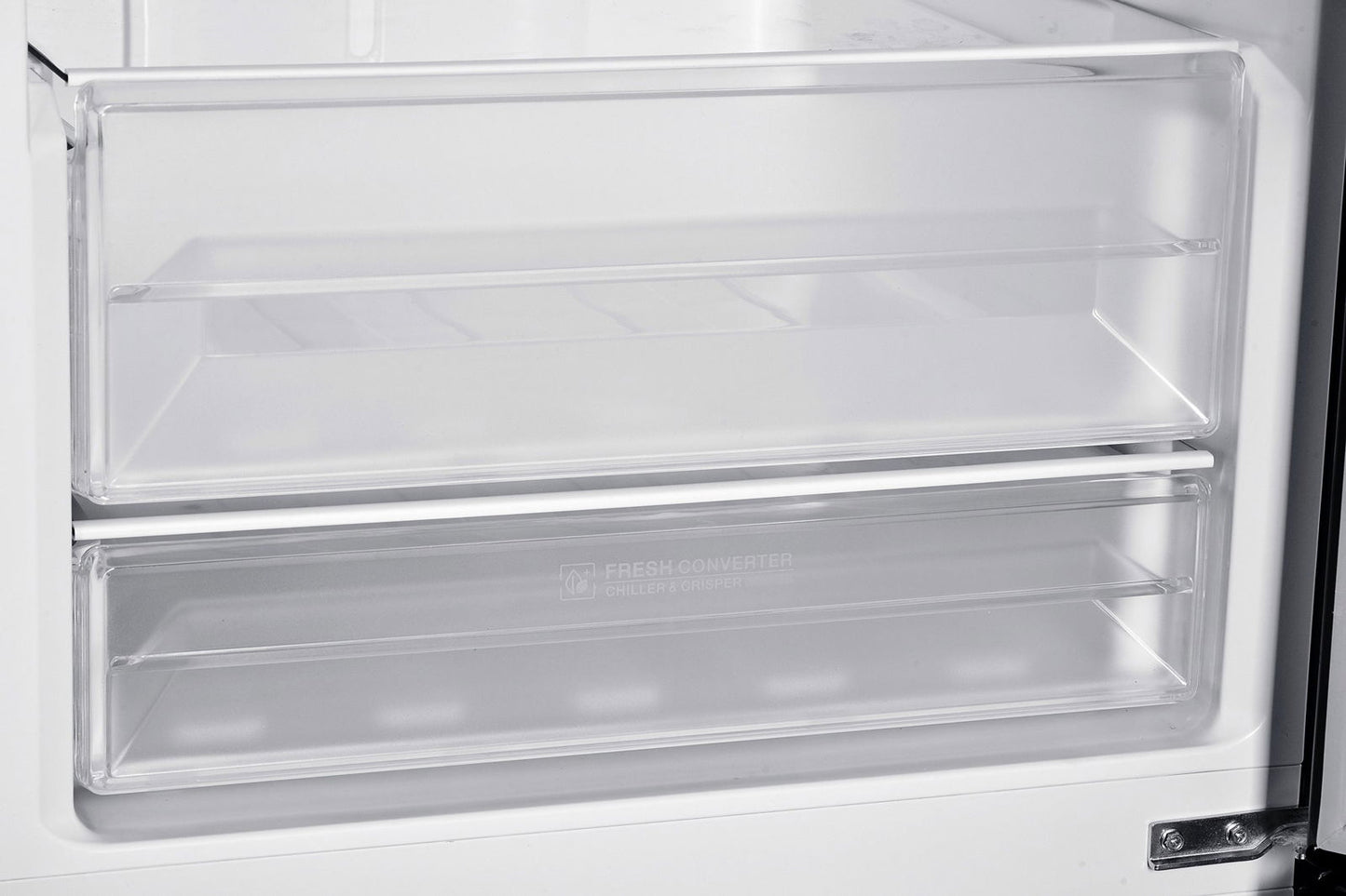 Combina frigorifica Pyramis FSK200 Black Glass, total NO FROST, clasa F, capacitate totala 347 litri - EpicHome.ro