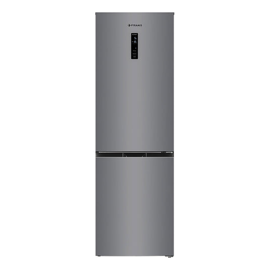 Combina frigorifica Pyramis FSO 185 Inox, Inverter, total NO FROST, clasa E, capacitate totala 323 litri - EpicHome.ro