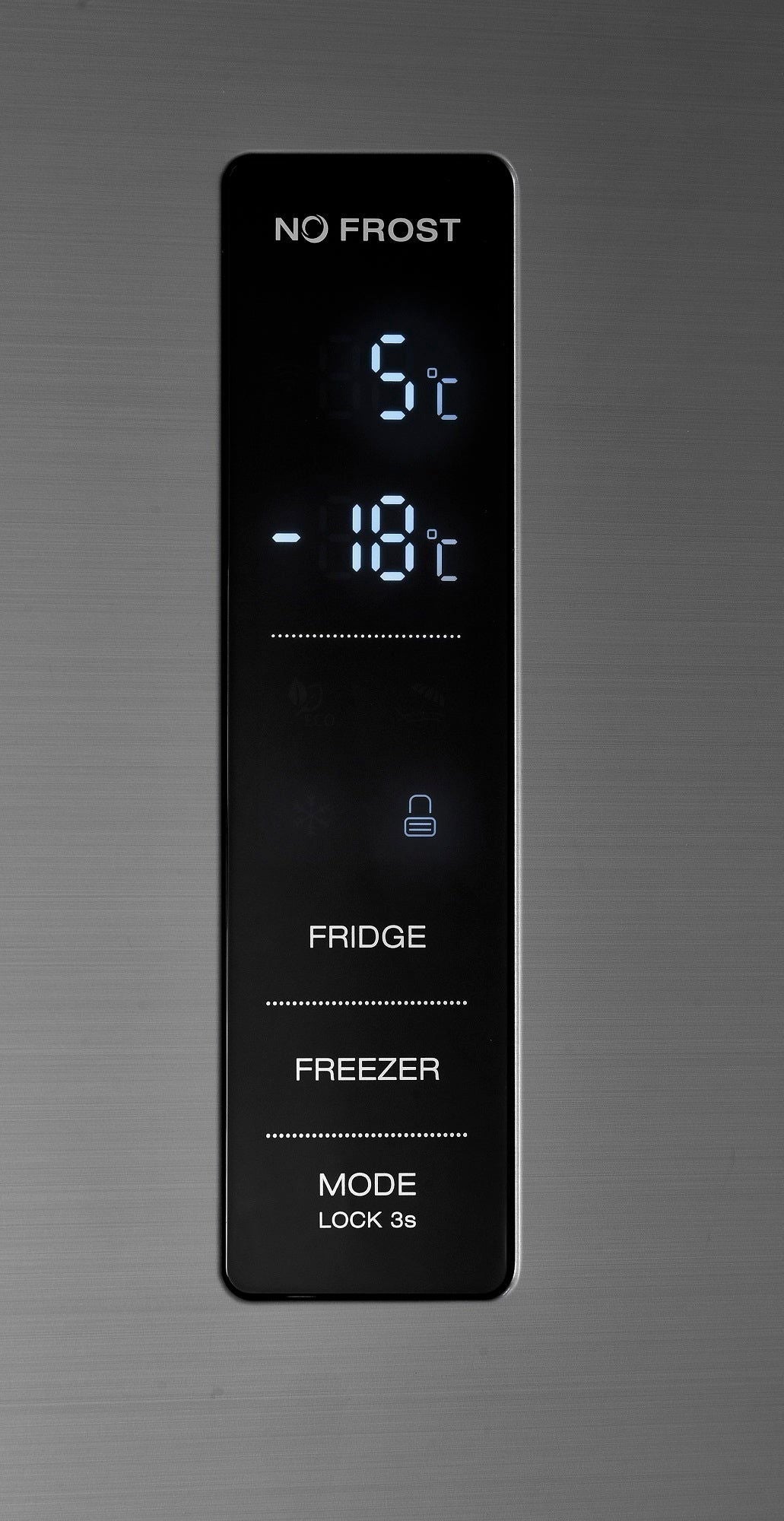 Combina frigorifica Pyramis FSO 185 Inox, Inverter, total NO FROST, clasa E, capacitate totala 323 litri - EpicHome.ro