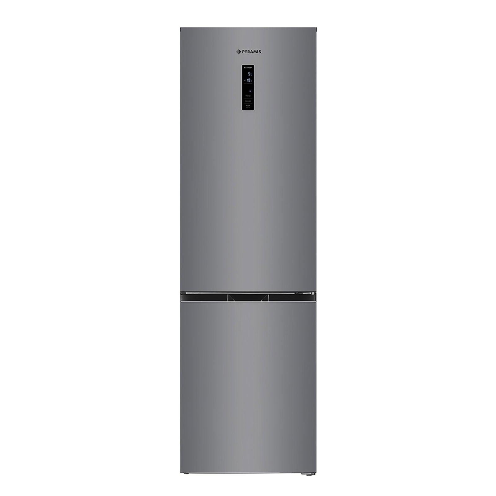 Combina frigorifica Pyramis FSO 195 Inox, Inverter, total NO FROST, clasa E, capacitate totala 347 litri - EpicHome.ro