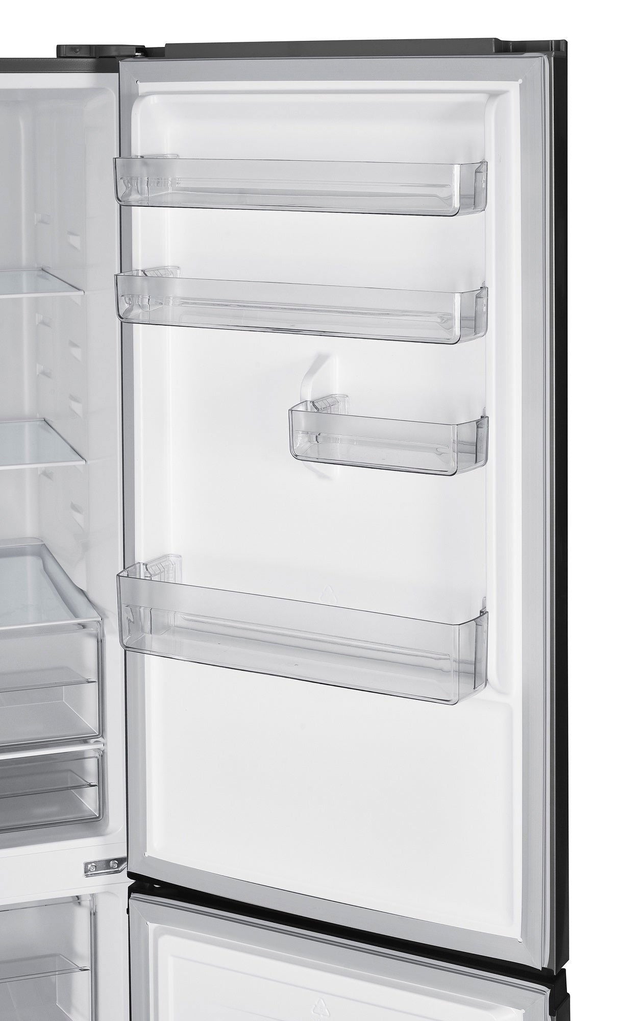 Combina frigorifica Pyramis FSO 195 Inox, Inverter, total NO FROST, clasa E, capacitate totala 347 litri - EpicHome.ro