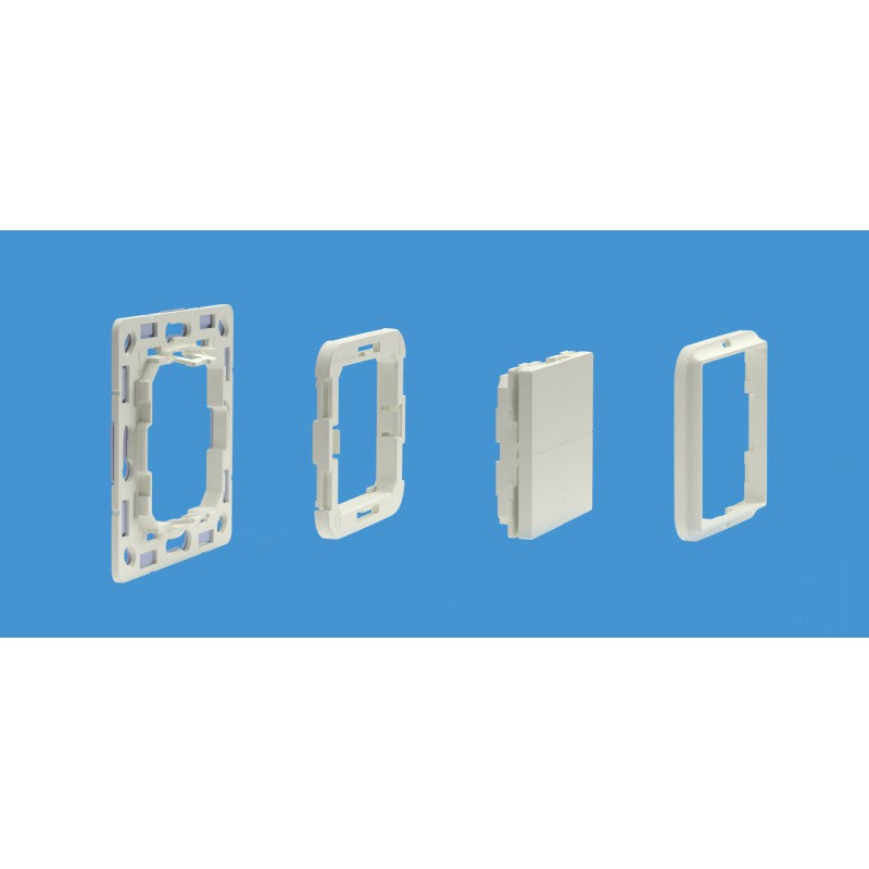 Comutator de perete Shelly BLU Wall Switch 4 + rama Gira Merten - EpicHome