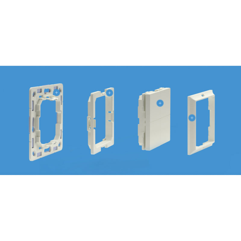 Comutator de perete Shelly BLU Wall Switch 4 + rama pentru cadre Legrand Shelly - EpicHome