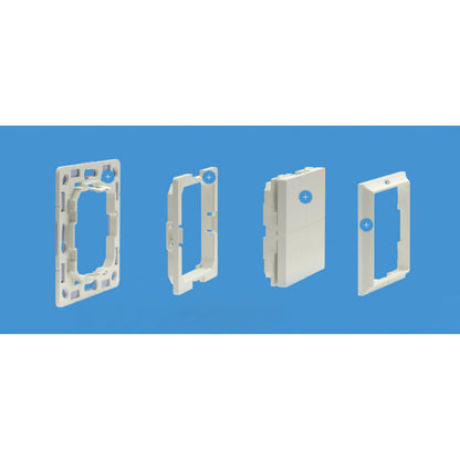 Comutator de perete Shelly BLU Wall Switch 4 + rama pentru cadre Legrand Shelly - EpicHome