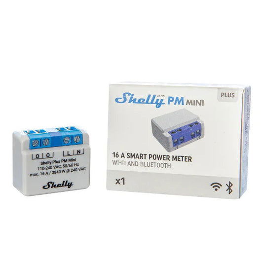 Contor de energie Shelly Plus PM mini, 16A - EpicHome