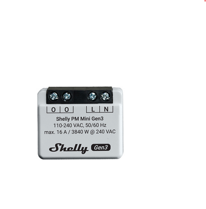Contor de energie Shelly Plus PM mini GEN3, 16A - EpicHome