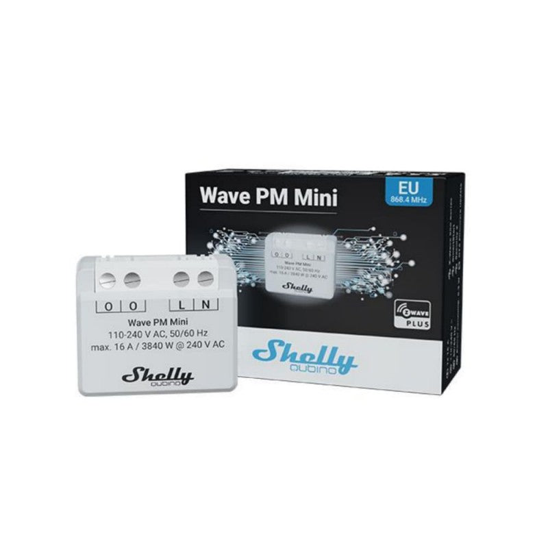Contor de energie Shelly Qubino Wave PM Mini, 16A, Z-Wave - EpicHome