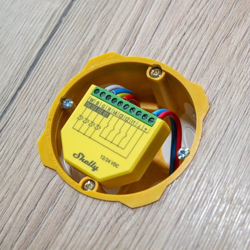 Controller benzi LED Shelly Plus RGBW PM 12/24V (WiFi) - EpicHome