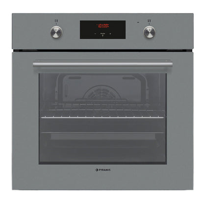 Cuptor electric Pyramis 60IN 20.22.31.51 Pearl Glass, 8 functii, clasa A, 69 litri, Soft Close, butoane retractabile - EpicHome.ro