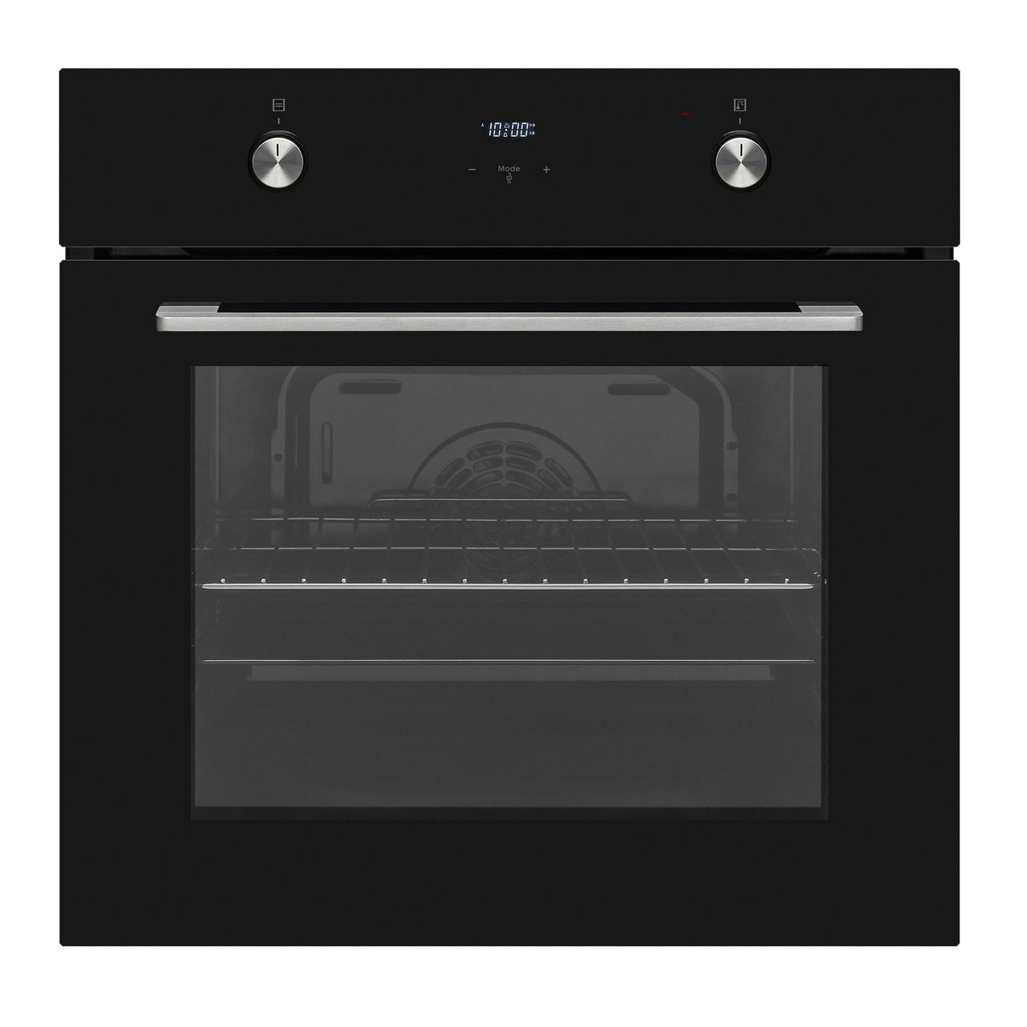 Cuptor electric Pyramis 60IN 80202 Black Glass, 8 functii, clasa A, 69 litri, timer electronic, butoane rotative - EpicHome.ro