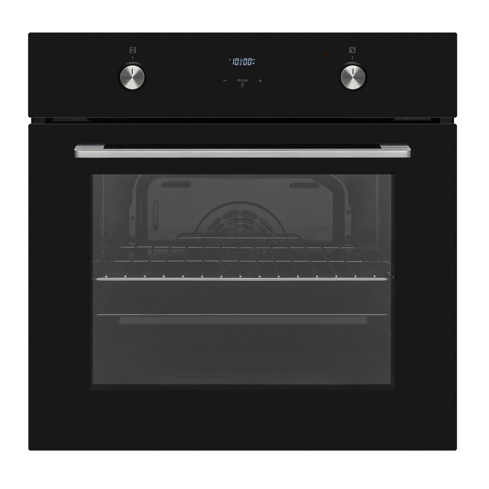 Cuptor electric Pyramis 60IN 80202 Black Glass, 8 functii, clasa A, 69 litri, timer electronic, butoane rotative - EpicHome.ro