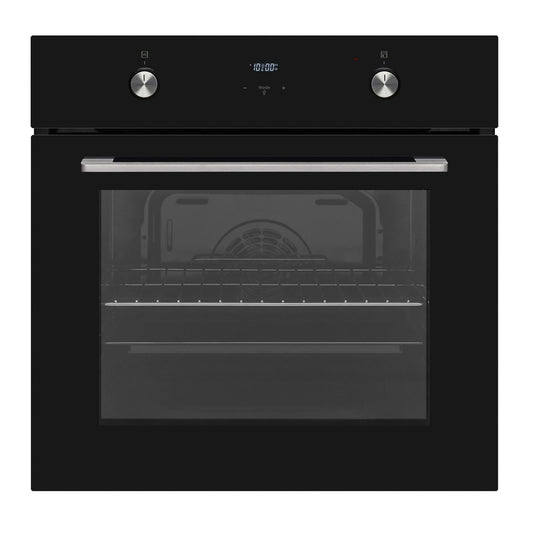 Cuptor electric Pyramis 60IN 80202 Black Glass, 8 functii, clasa A, 69 litri, timer electronic, butoane rotative - EpicHome.ro