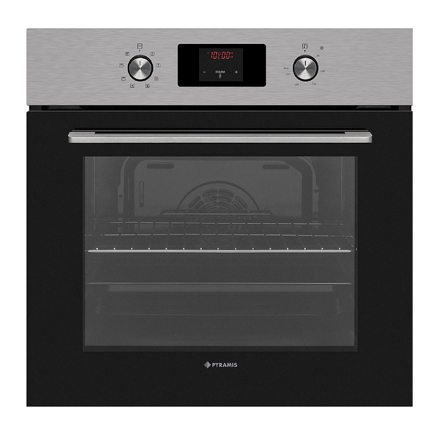 Cuptor electric Pyramis 60IN 80222 Inox, 8 functii, clasa A, 69 litri, timer electronic, butoane retractabile - EpicHome.ro